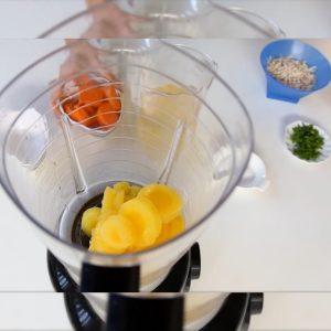 sopa de legumes no liquidificador