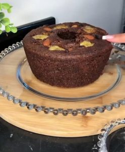 PASSO A PASSO DE COMO FAZER BOLO DE CHOCOLATE COM BANANA NA AIRFYER